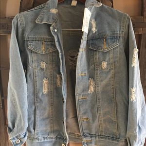 NWT Silk x Honey denim jacket